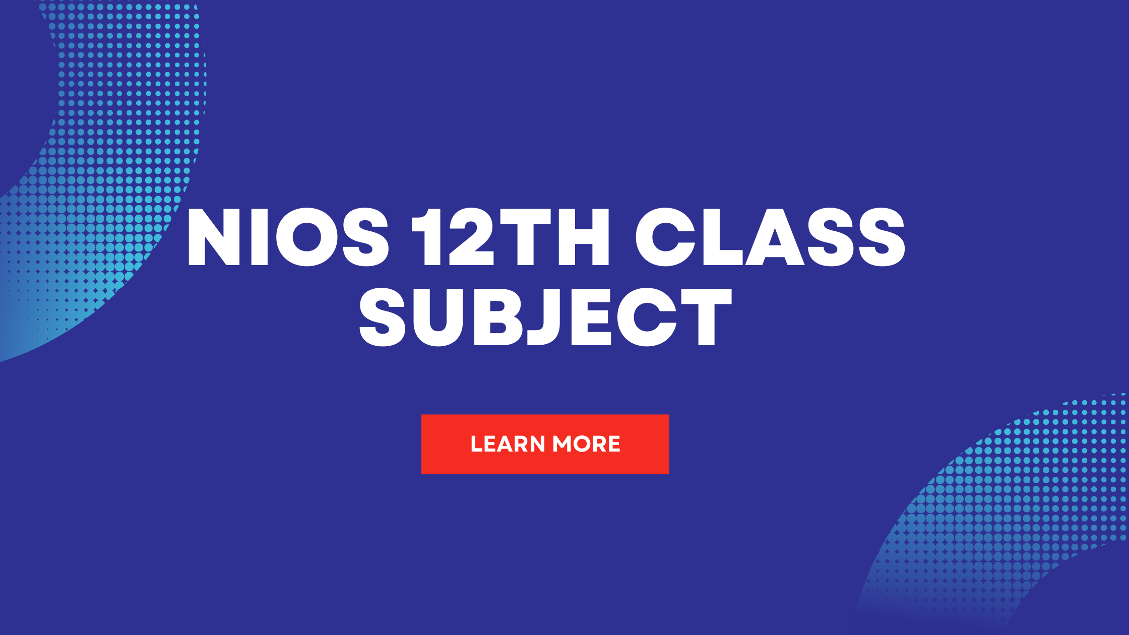 NIOS 12th class subject