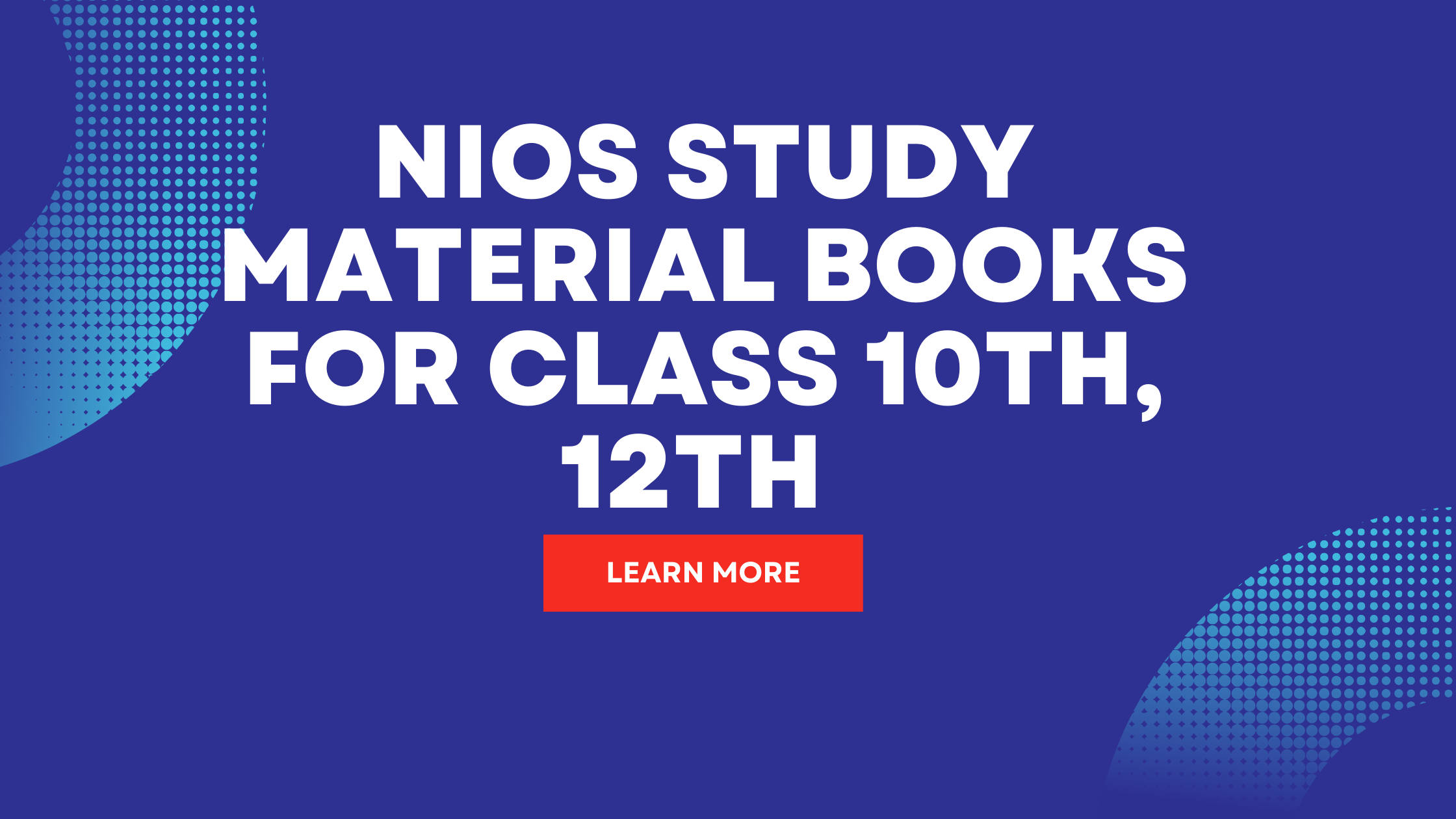 Nios Study Material Books for Class 10th, 12th