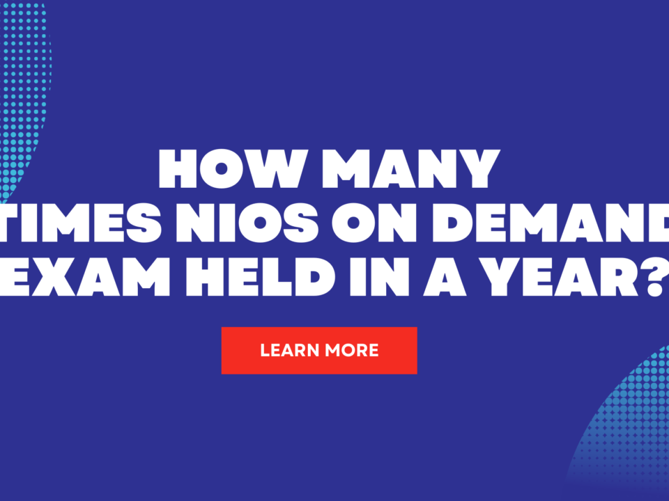 How many times NIOS on demand exam held in a year?