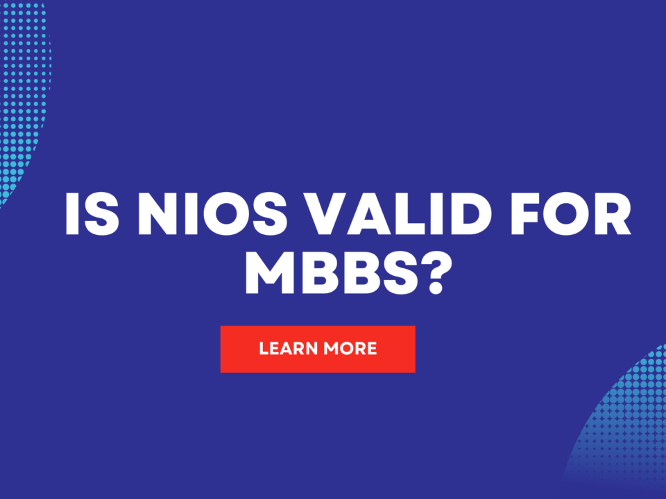 Is NIOS valid for MBBS?