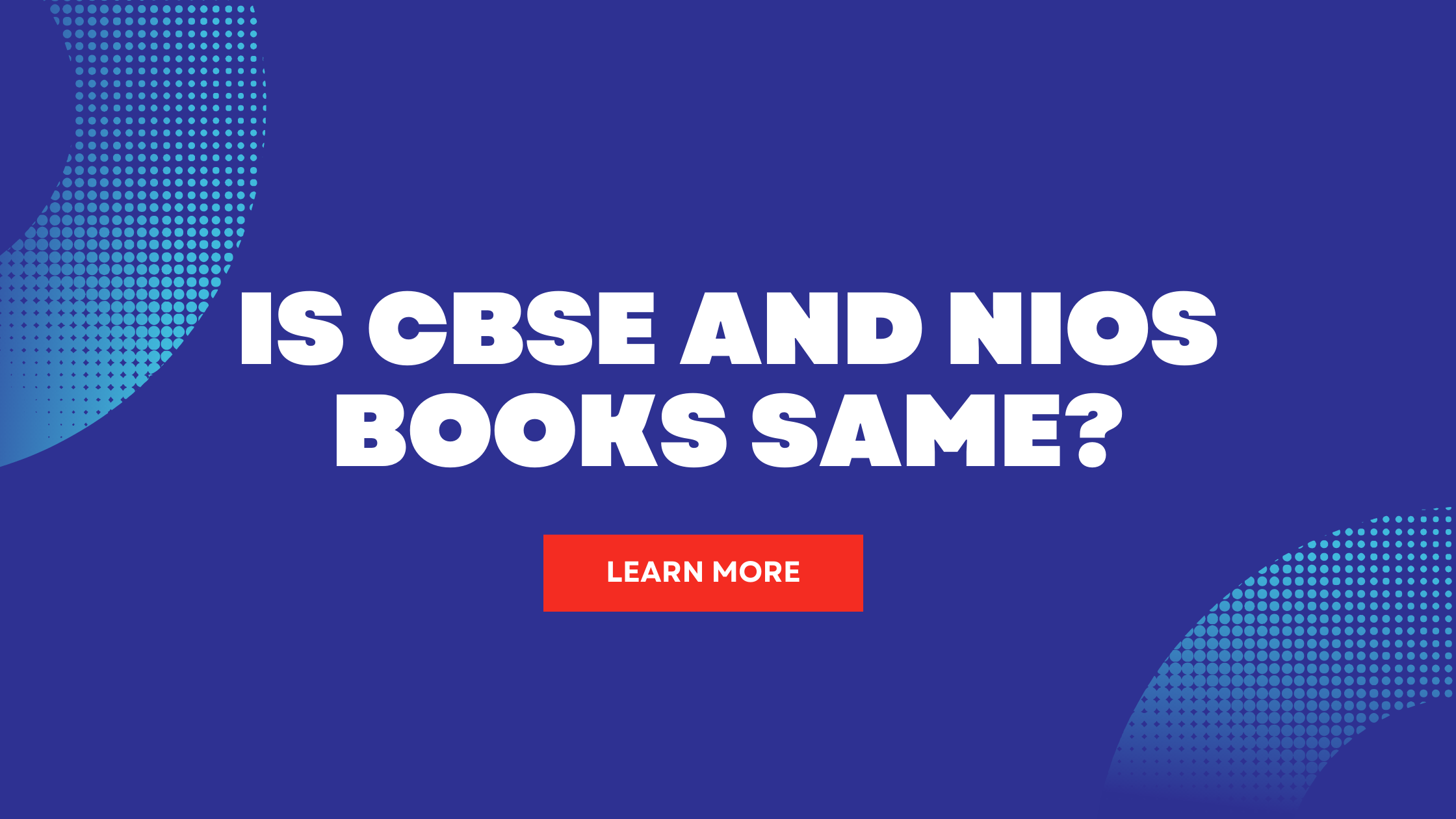 Is CBSE and NIOS Books same