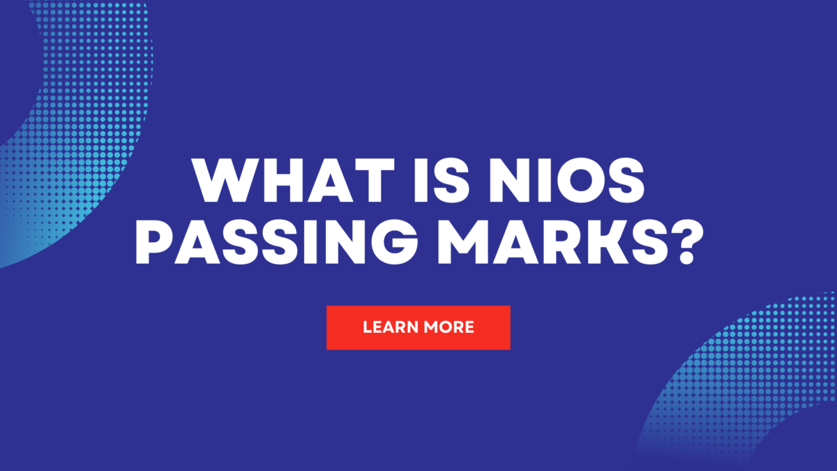 NIOS passing marks