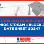 How do I download NIOS stream 1 Block 2 date sheet 2024?